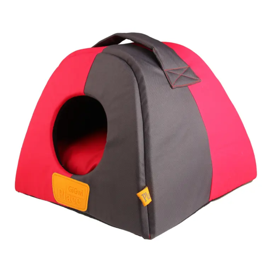 Cama estilo Cueva - Talla L Gris / Rosado -  Gigwi