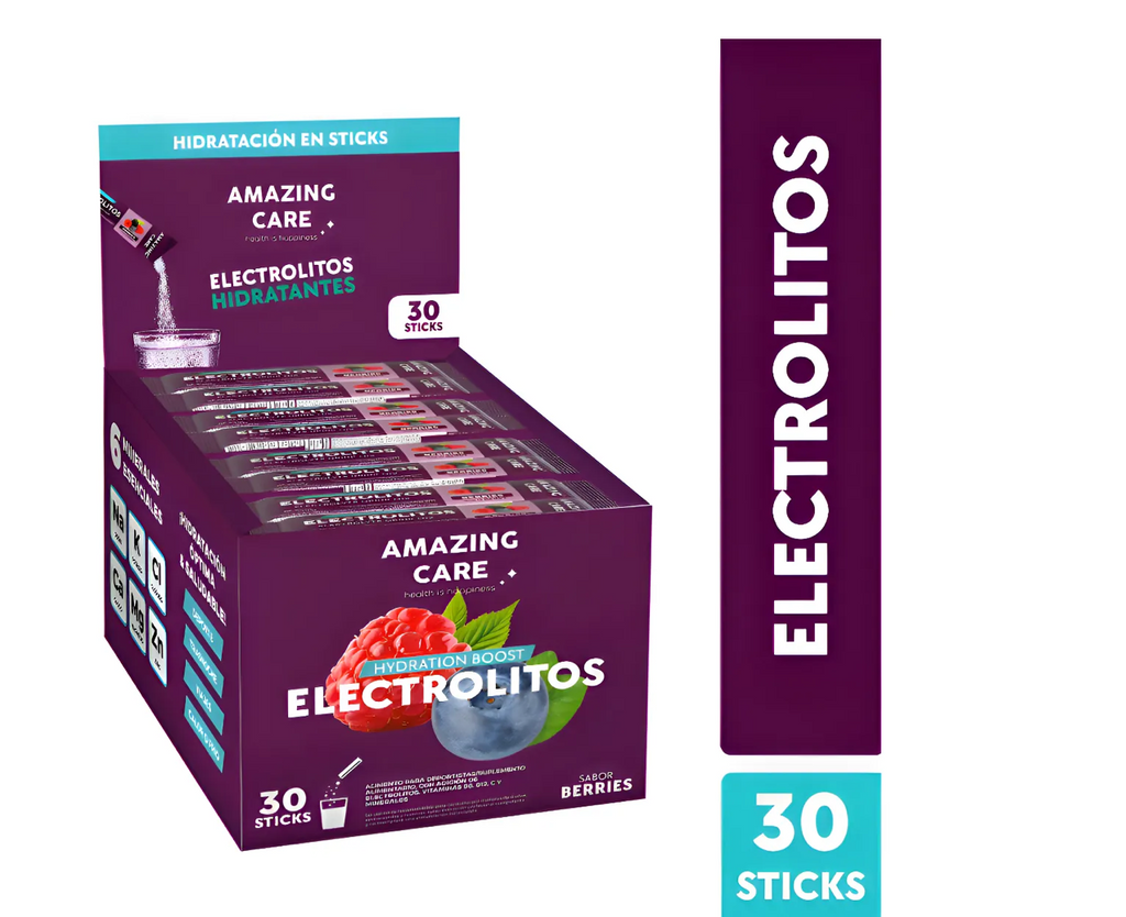 Electrolitos en Polvo - Amazin care 30 sticks