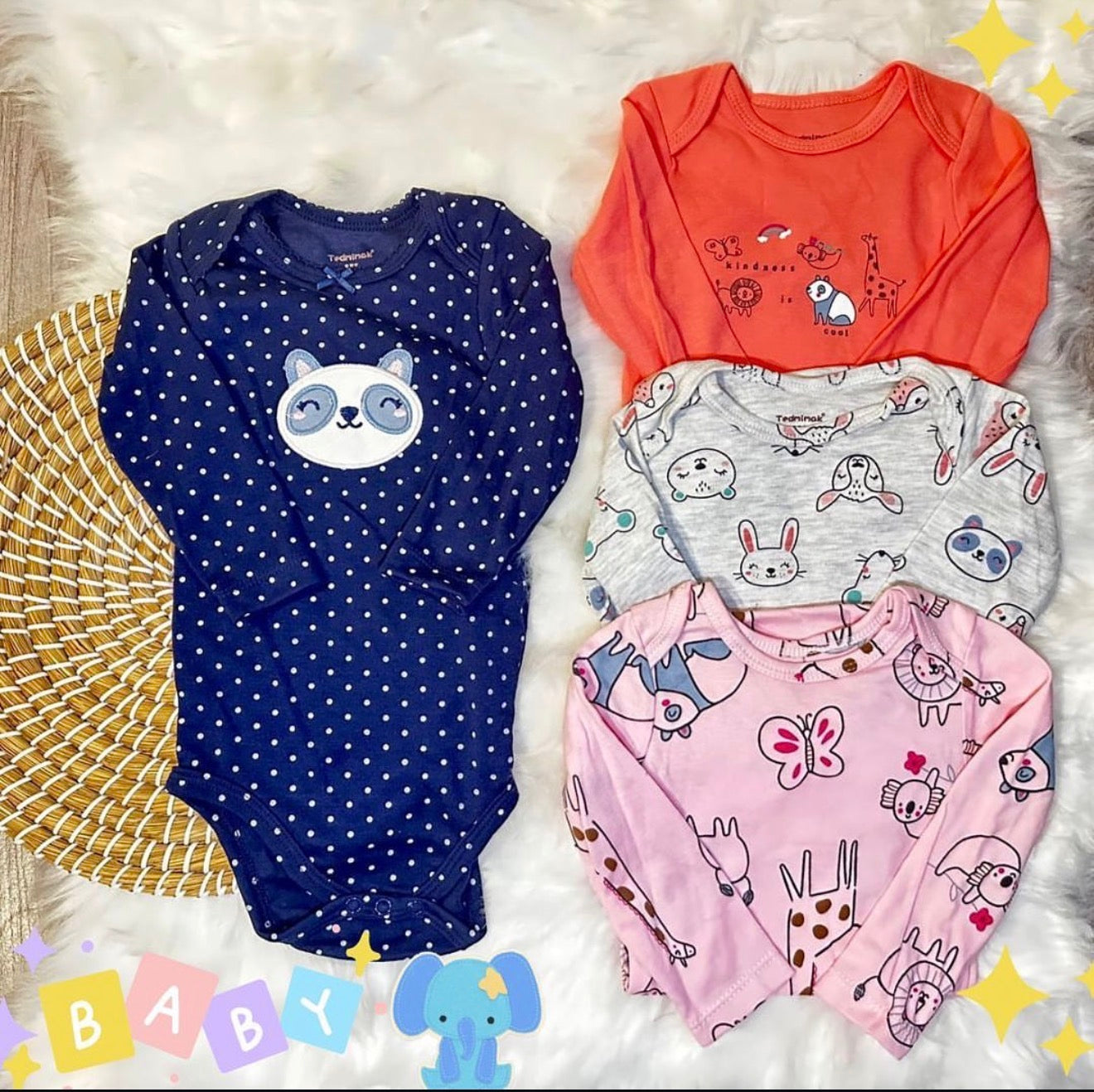 Ropa Para Bebe - Set 4 Bodys Diseños varios